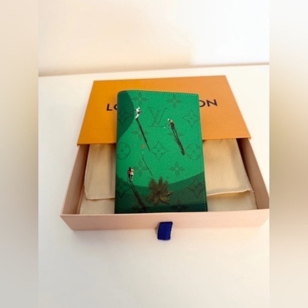 Louis Vuitton Green Passport Cover